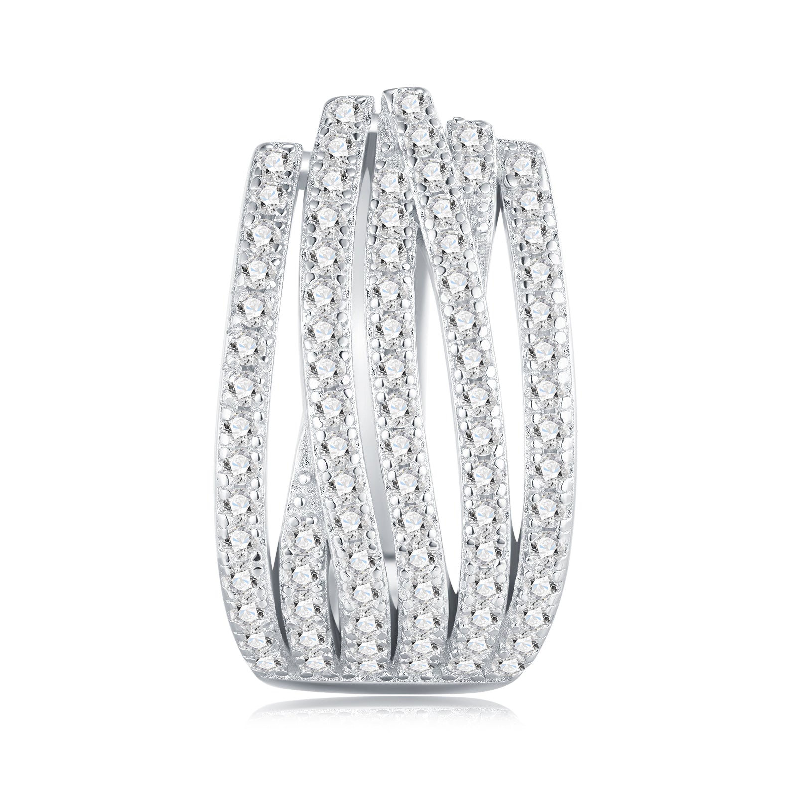 A Luxurious And Fashionable Minimalist Jewelry Earring Set Featuring Top-quality Moissanite Stones, Made Of S925 Silver Electroplated With Platinum.