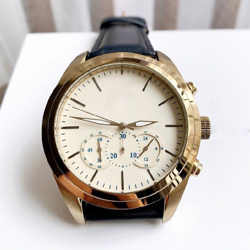 Multifunktionale Business-Quartz-Uhr mit großem Zifferblatt, trendig und vielseitig für jeden Anlass