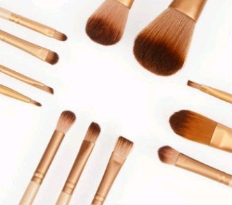 12 make-up pinsel sets eisen box make-up make-up-tools werkzeuge